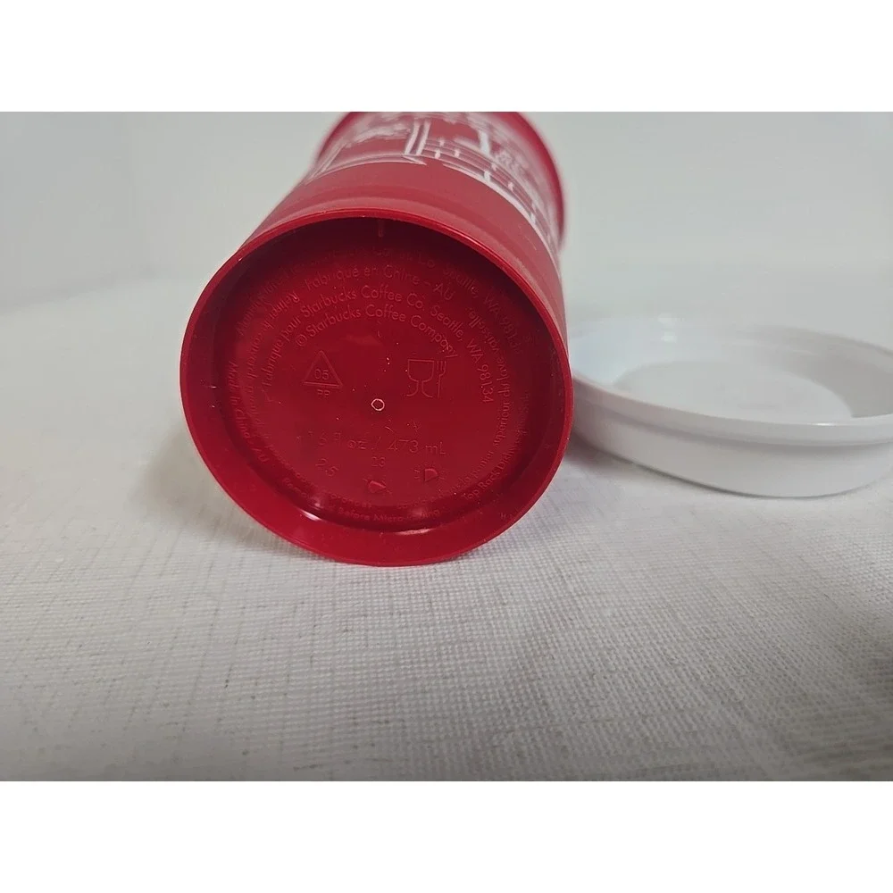 Starbucks Christmas 2025 Red Cup Day 16oz Xmas Holiday Reusable Coffee‎ Cup